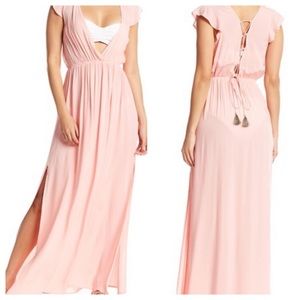 Vince Camuto V-Neckline  Maxi Dress In Size XS.